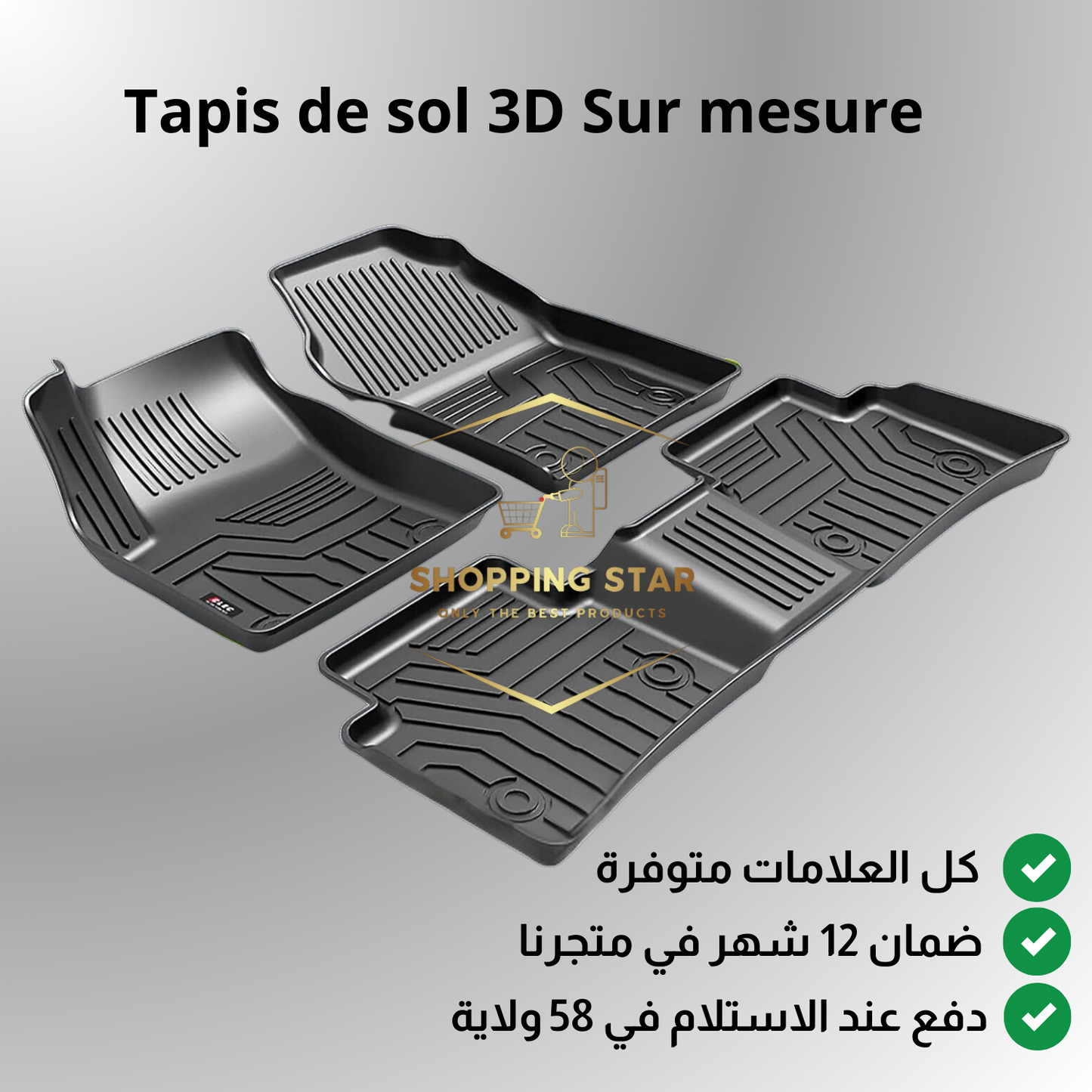 Tapis de Voitures 3D sur mesure